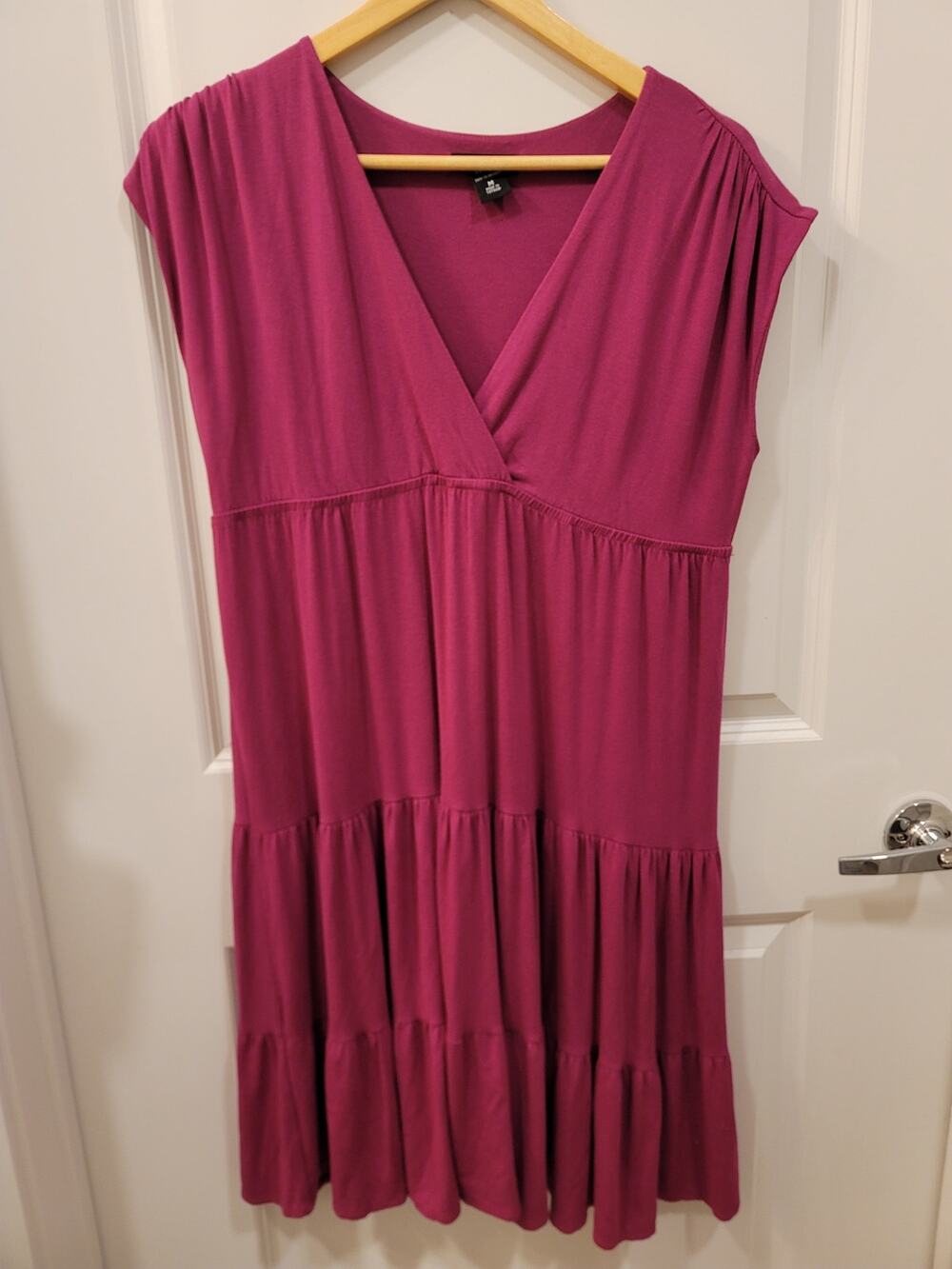 NY&CO Pink Tiered Shift Dress